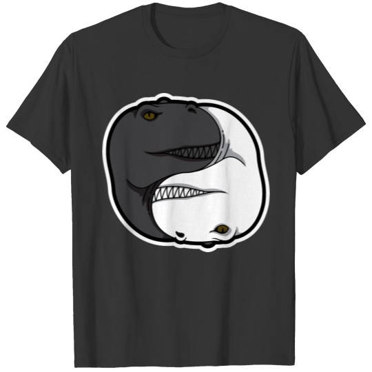 Dinosaur Yin Yang Tyrannosaurus Rex T Shirts