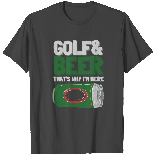 Weekend Forecast Golf And Beer Drinking Sport T Shirts