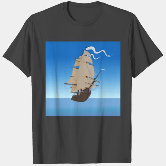 Sailing ship - boating design - Marine life T Shirts