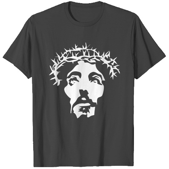 Jesus crown of thorns stencil T Shirts