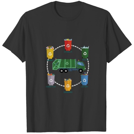 Garbage Truck Recycle Reuse Save Mother Earth Day T Shirts