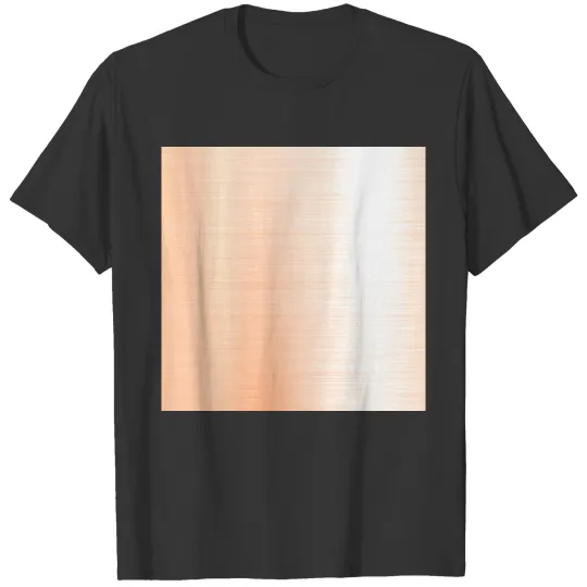 Orange Brushed Metal Stainless Steel T Shirts