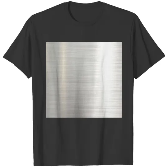 Silver Brushed Metal Stainless Steel T Shirts