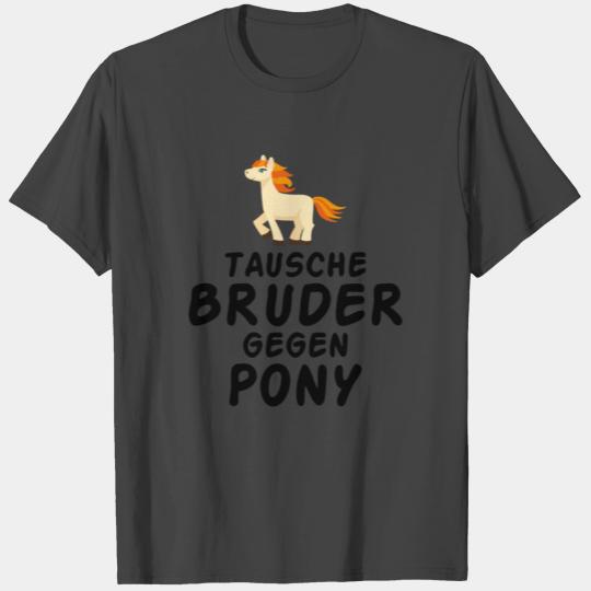 Swap brother for pony horse sport dressage T Shirts