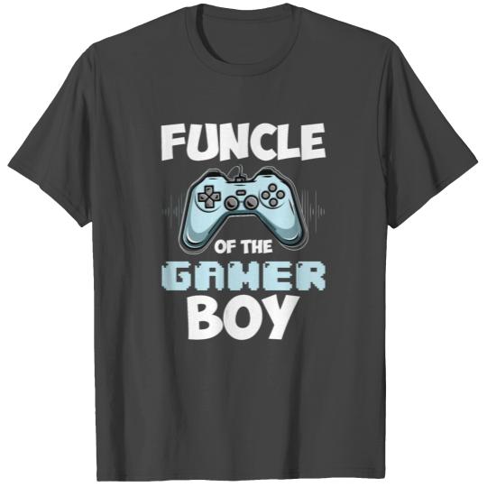 Funcle Of Gamer Boy Funny Uncle Family Gift T Shirts