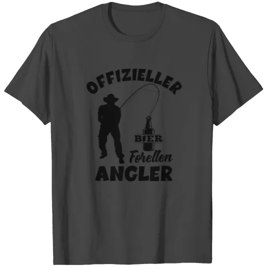 Official beer trout angler beer fish fishing T Shirts