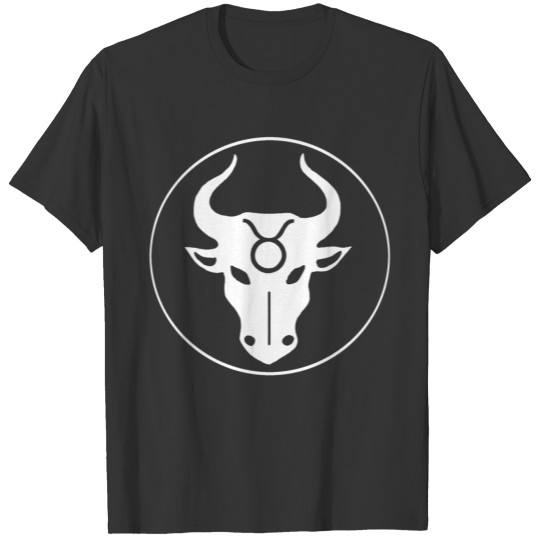 White Taurus Zodiac Sign T Shirts