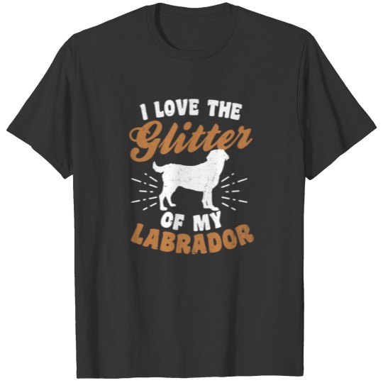 Dog Hair Love Glitter Labrador T-shirt