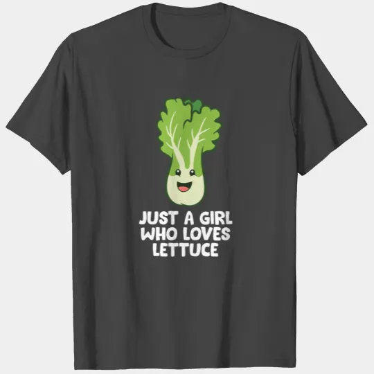 Just a Girl Who Loves Lettuce Cute Lettuce T Shirts