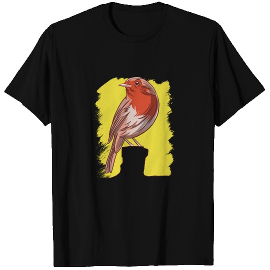 robin bird flying animal T Shirts