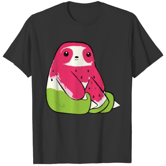 Watermelon Watercolor Sloth T-shirt
