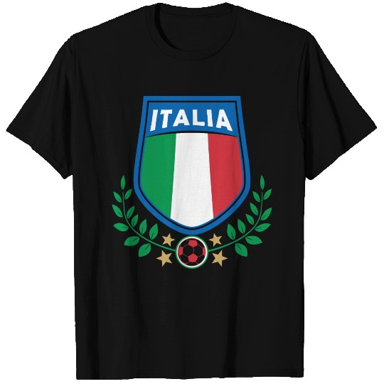 Italy flag with olive branch T Shirts