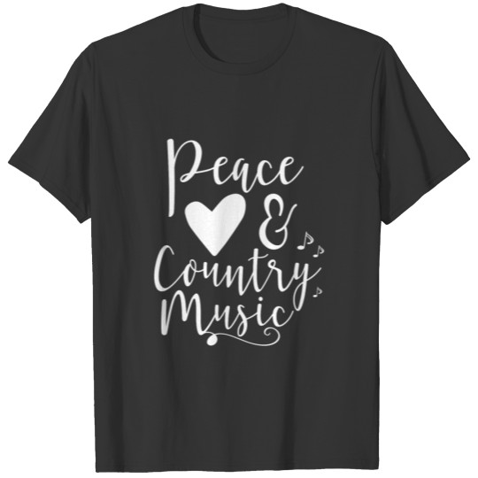 Peace Love And Country Music T-shirt