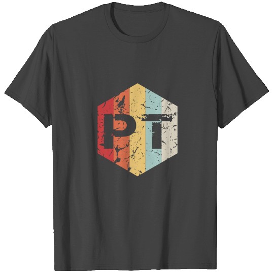 Physical Therapy - Retro Hexagon T Shirts