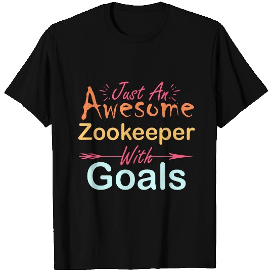 Just An Awesome Zookeeper With Goals T Shirts