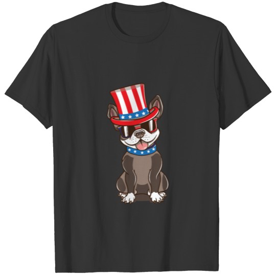 Dog US Independence Day Dog T Shirts