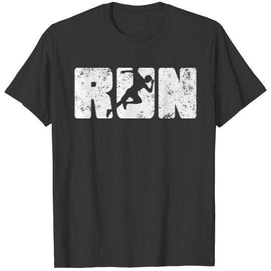Run Vintage running race endurance runner sport T Shirts