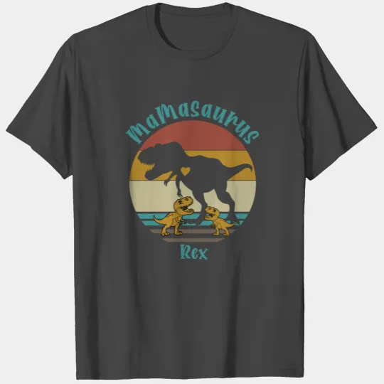 Mamasaurus T rex Mom Dino Dinosaur Mommysaurus T Shirts
