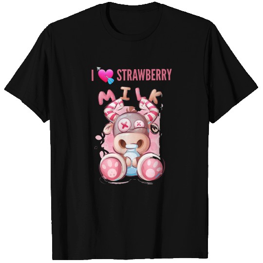 I Love Strawberry Milk T Shirts