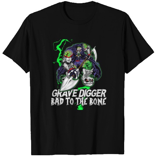 grave digger Bad tot the Bone Monster jam T Shirts