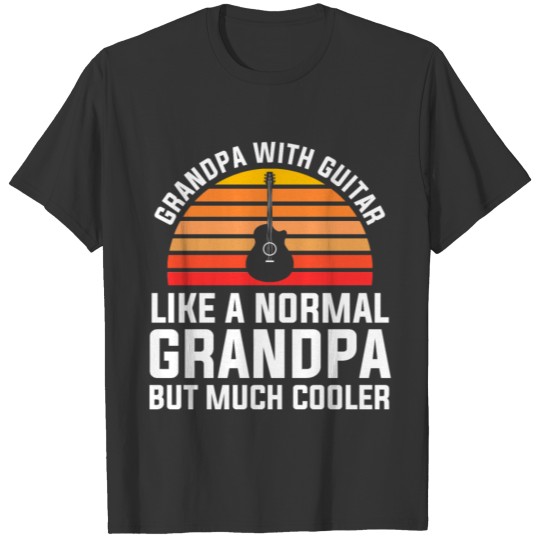 Guitar Grandpa Guitarist Grandfather T-shirt