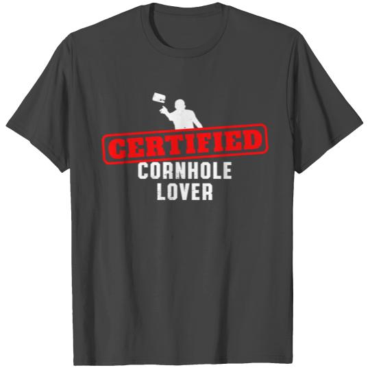 Certified Cornhole Lover Retro Vintage Team Tourn T Shirts