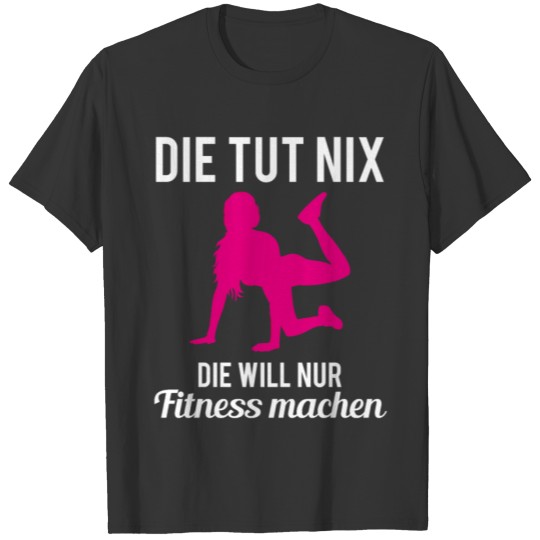 Fitness Saying Aerobics Gift Women Girls T-shirt