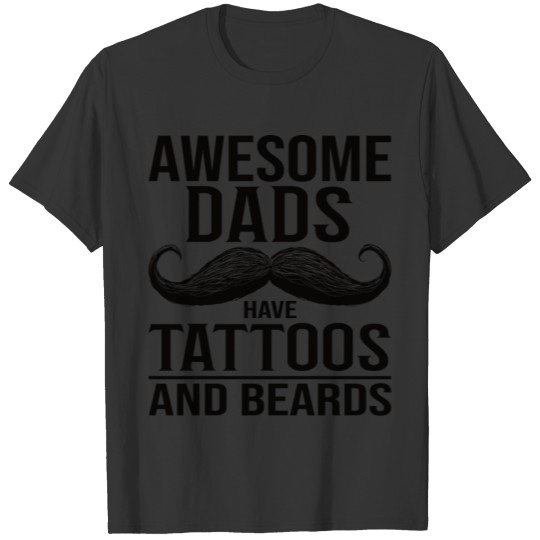 Father Bart Tattoos Father's Day Dad Starktig T-shirt