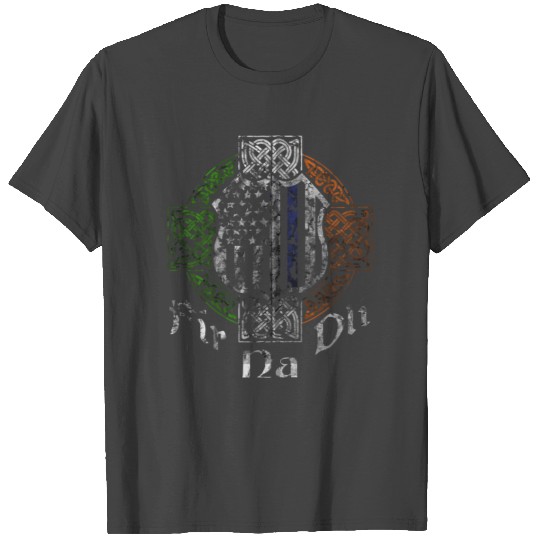 Thin Blue Line T Shirts Fir Na Dli Celtic Cross Irish