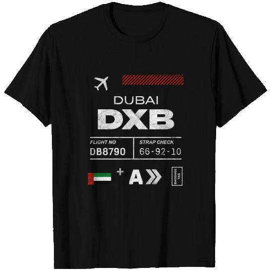 Dubai airport tag T Shirts