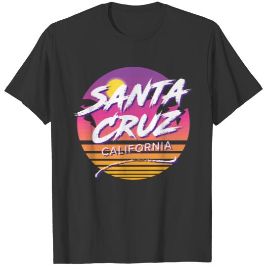 Santa Cruz California Fun 1980S Tropical Graphic G T Shirts