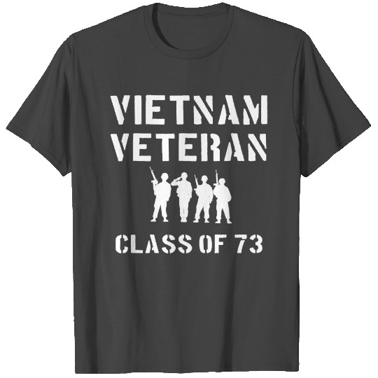 Vietnam Veteran Vet Ribbon Class of 1973 73 T Shirts