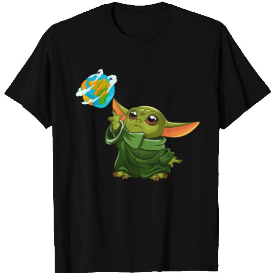 Grogu "mandalorian" in green T Shirts