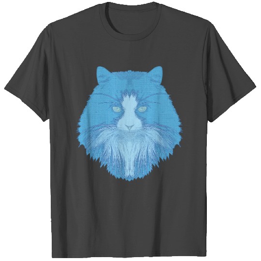 long-haired cat linen fabric, super beautiful cats T Shirts
