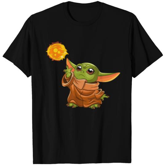 Grogu "mandalorian" in orange T Shirts
