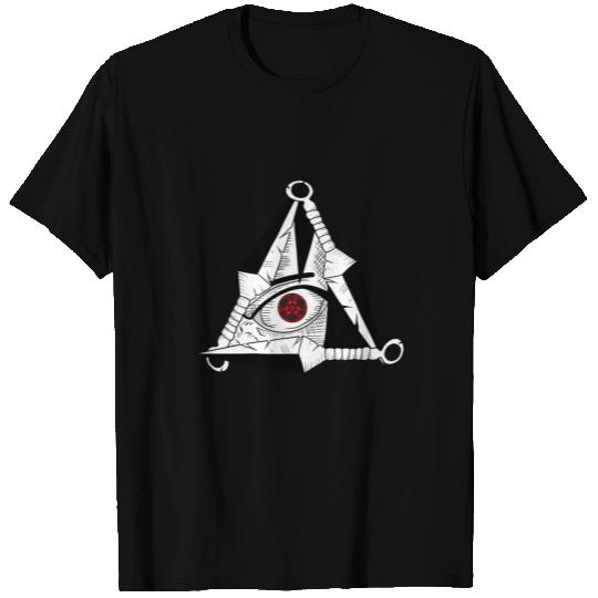 Itachi manga triangle shuriken T Shirts