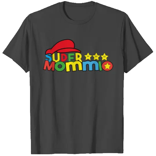 Super-Mommio Funny Mom, Mommy, Mother Video Game L T Shirts