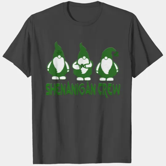 Shenanigan Crew Funny Gnomes St Patrick's Day Gift T Shirts