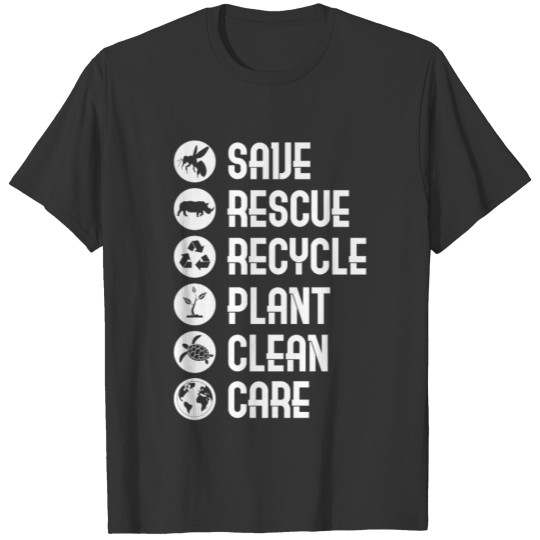 Environmentalist Green environmentalism saying eco T Shirts