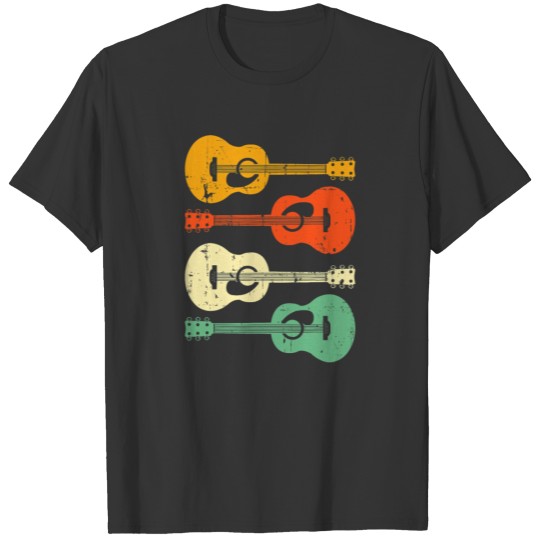 Retro Acoustic Guitar Gift Guitarist Vintage T-shirt