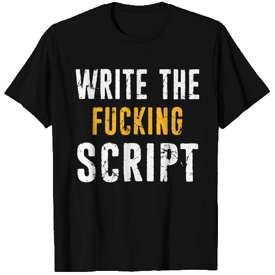 Funny Screenwriter Gift - Script Writer Distressed T Shirts