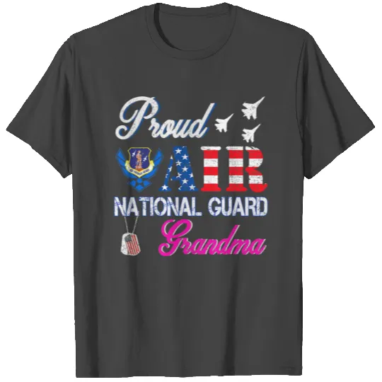 Proud Air National Guard Grandma Air Force T Shirts