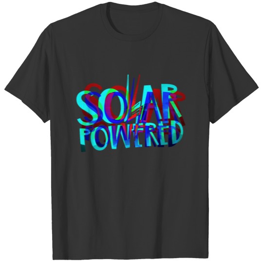 Funny Climate Change Solar Power Techno T-shirt
