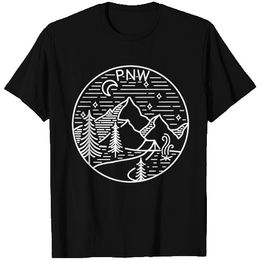 Pnw Pacific Northwest Washington Oregon Mountains T Shirts