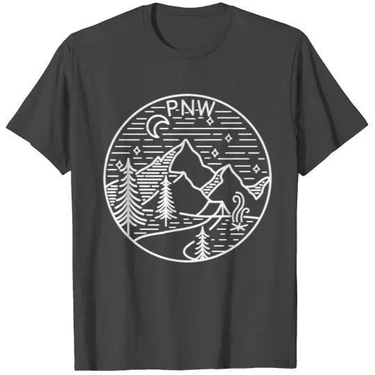 Pnw Pacific Northwest Washington Oregon Mountains T Shirts