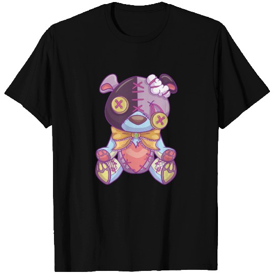 Pastel Goth Teddy Bear Japanese Anime Kawaii T Shirts