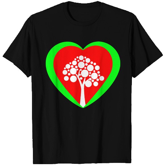 Heart Tree Nature T Shirts