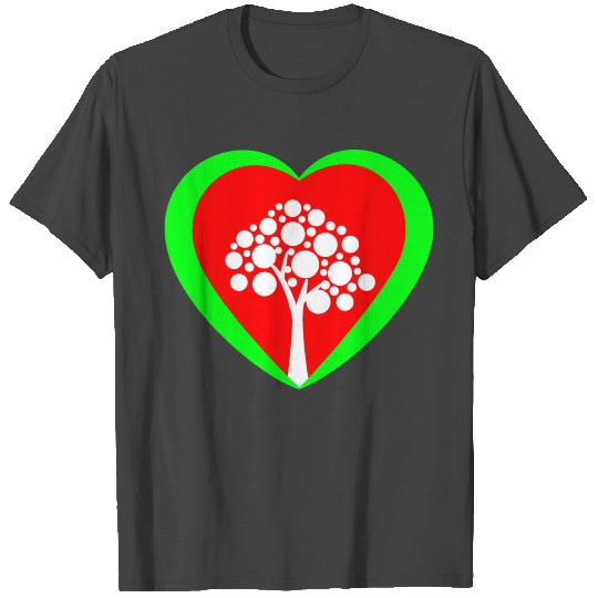 Heart Tree Nature T Shirts
