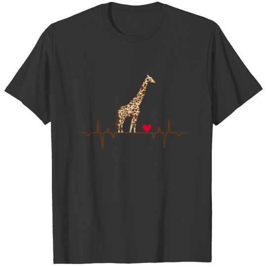africa calling africa giraffe giraffes heartbeat T-shirt