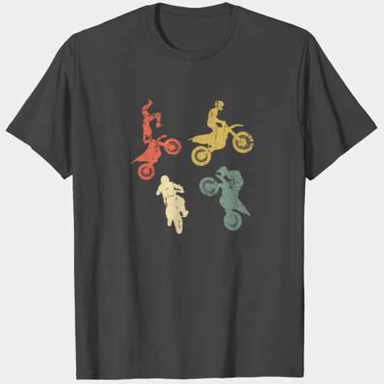 Vintage motocross racer retro dirt bike T Shirts